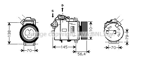 AVA QUALITY COOLING Kompresors, Gaisa kond. sistēma BWK330